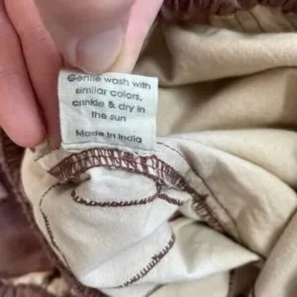 Magnolia Pearl Quiltwork Garçon Trousers Cotton Patchwork Harem Pants - Picture 6 of 11